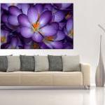 16x10 Digital Printed Canvas Purple Flower To Your..