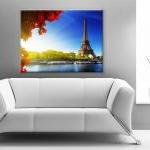 24x17 Digital Printed Canvas Eiffel Tower To Your..