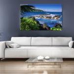 16x10 Digital Printed Canvas Rocks In The See To..