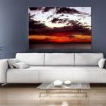 16x10 Digital Printed Rustic Canvas Sunset To Your..
