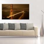 16x10 Digital Printed Canvas Golden Gate Bridge To..
