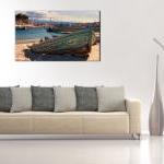 16x10 Digital Printed Canvas Rustic Old Boat To..
