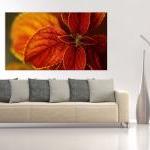 16x10 Digital Printed Canvas Red Flower To Your..